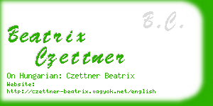 beatrix czettner business card